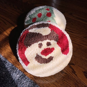 Christmas Sugar Cookie Pillow | Decorative Holiday Pillow| Snowman Decor | Christmas Tree Cookie | Elf Pillow