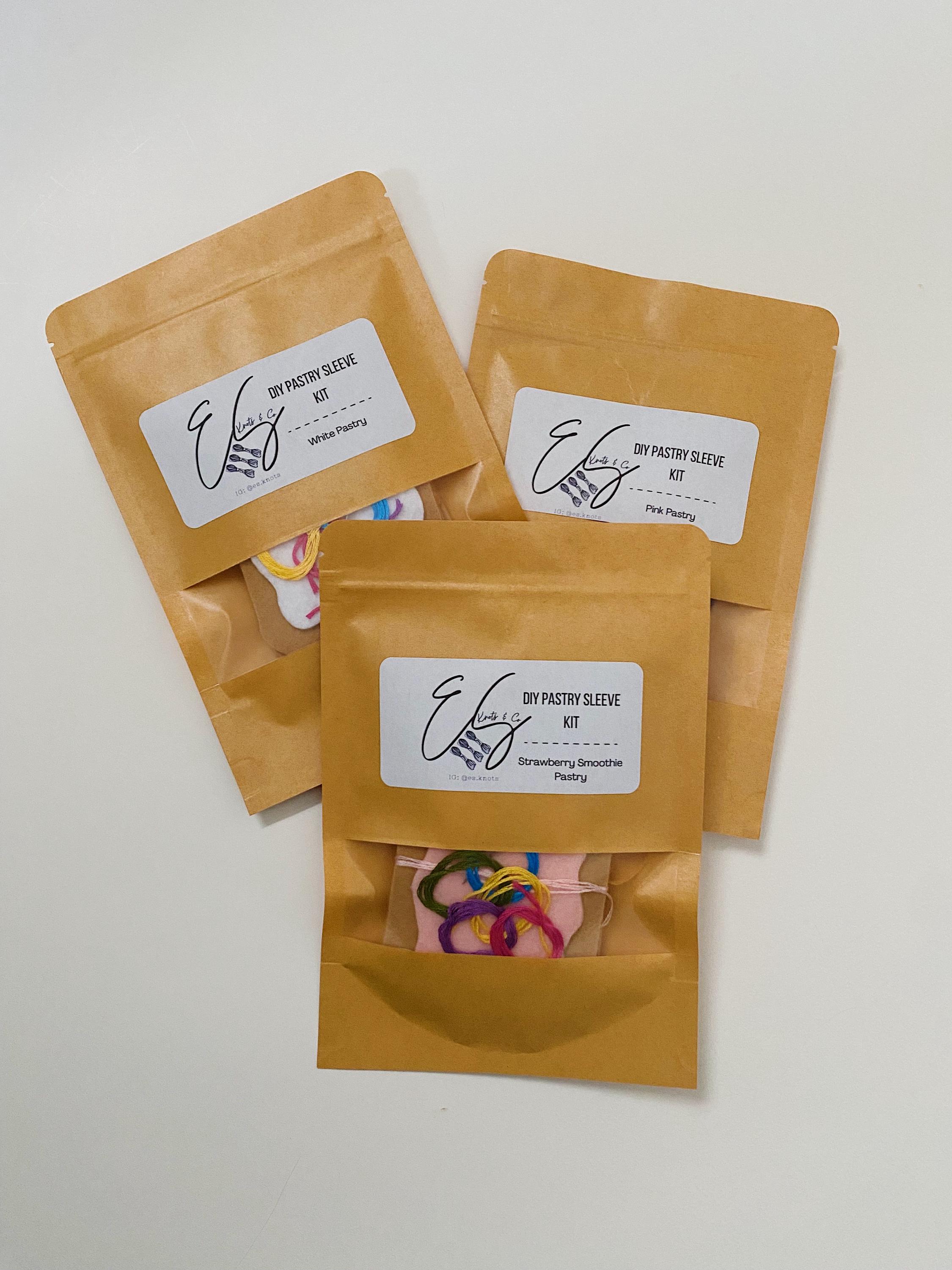 Toaster Pastry Birth Control Sleeve Embroidery Kit | | DIY Felt Craft