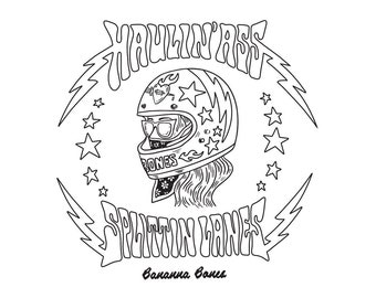 Haulin' Ass Splittin Lanes Coloring Page