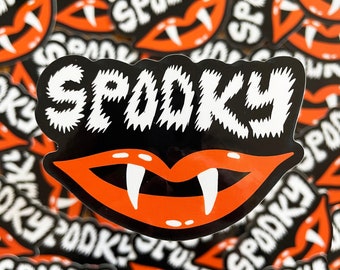 Spooky - Fang - Halloween Sticker