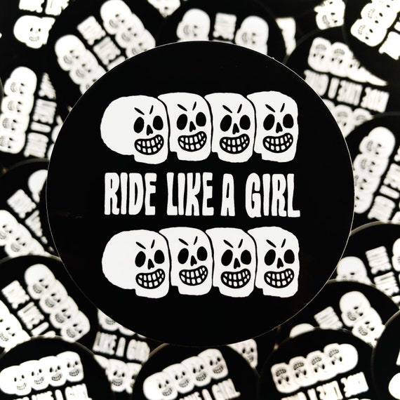 Ride Like A Girl Sticker