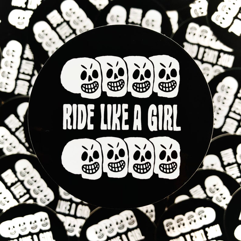 Ride Like A Girl Sticker image 1