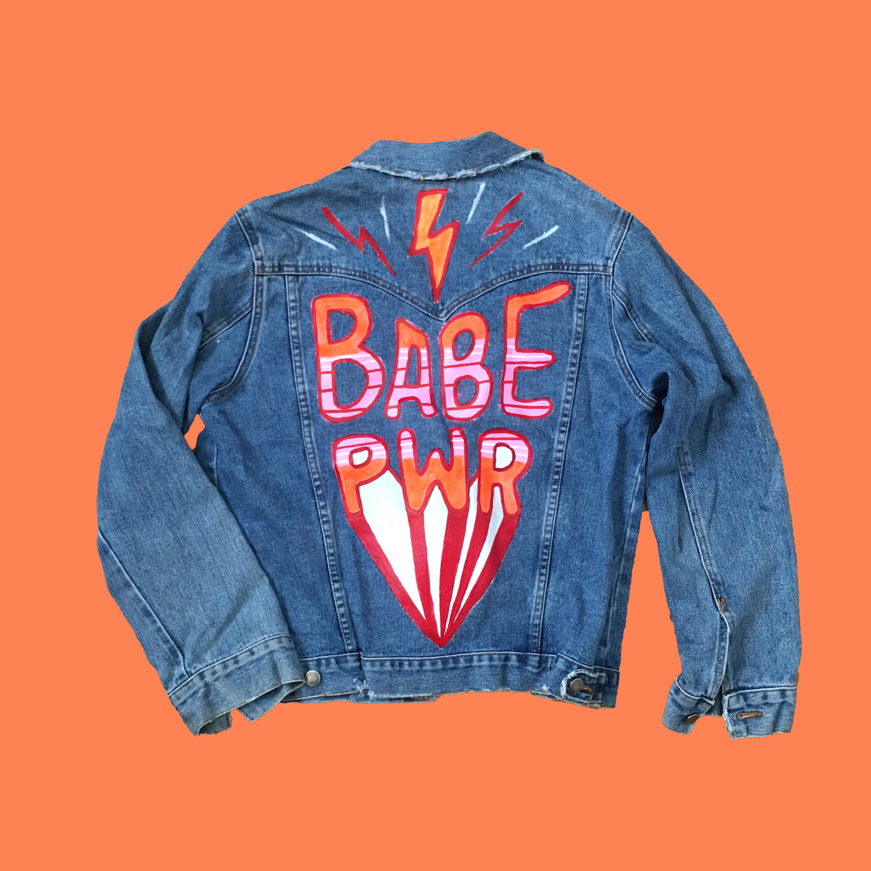 Hand Painted Vintage Denim Jacket