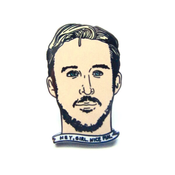 Ryan Goslin Enamel Pin