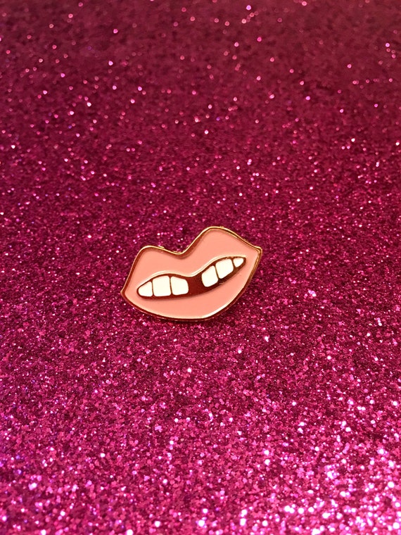 Pink Lip Enamel Pin