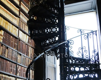 Trinity Library - Spiral Staircase - Dublin, Ireland