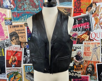 Mens Leather Vest - Etsy