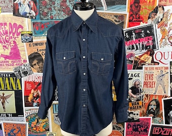 トップス 70s BB brand western denim shirt grunge Vintage 70s Denim Shirt, Streetwear Fashion, LANDLUBBER