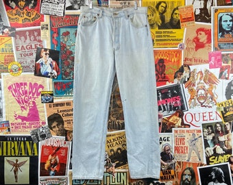 Levi's 560 32x34 Light Wash Jeans High 