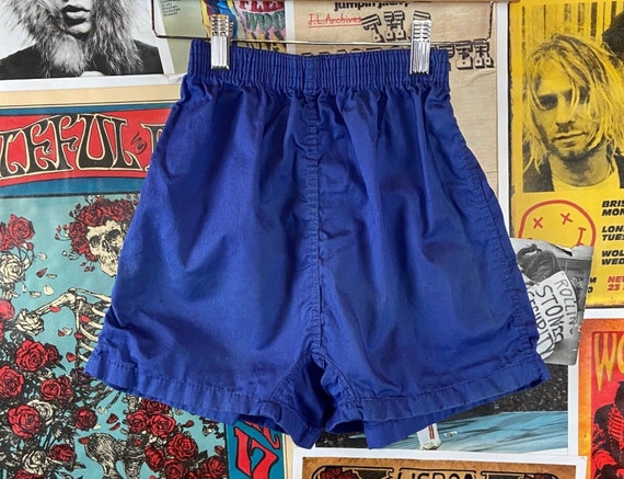Vintage Kids 1960s-70s Blue Sanforized Cotton Hig… - image 1