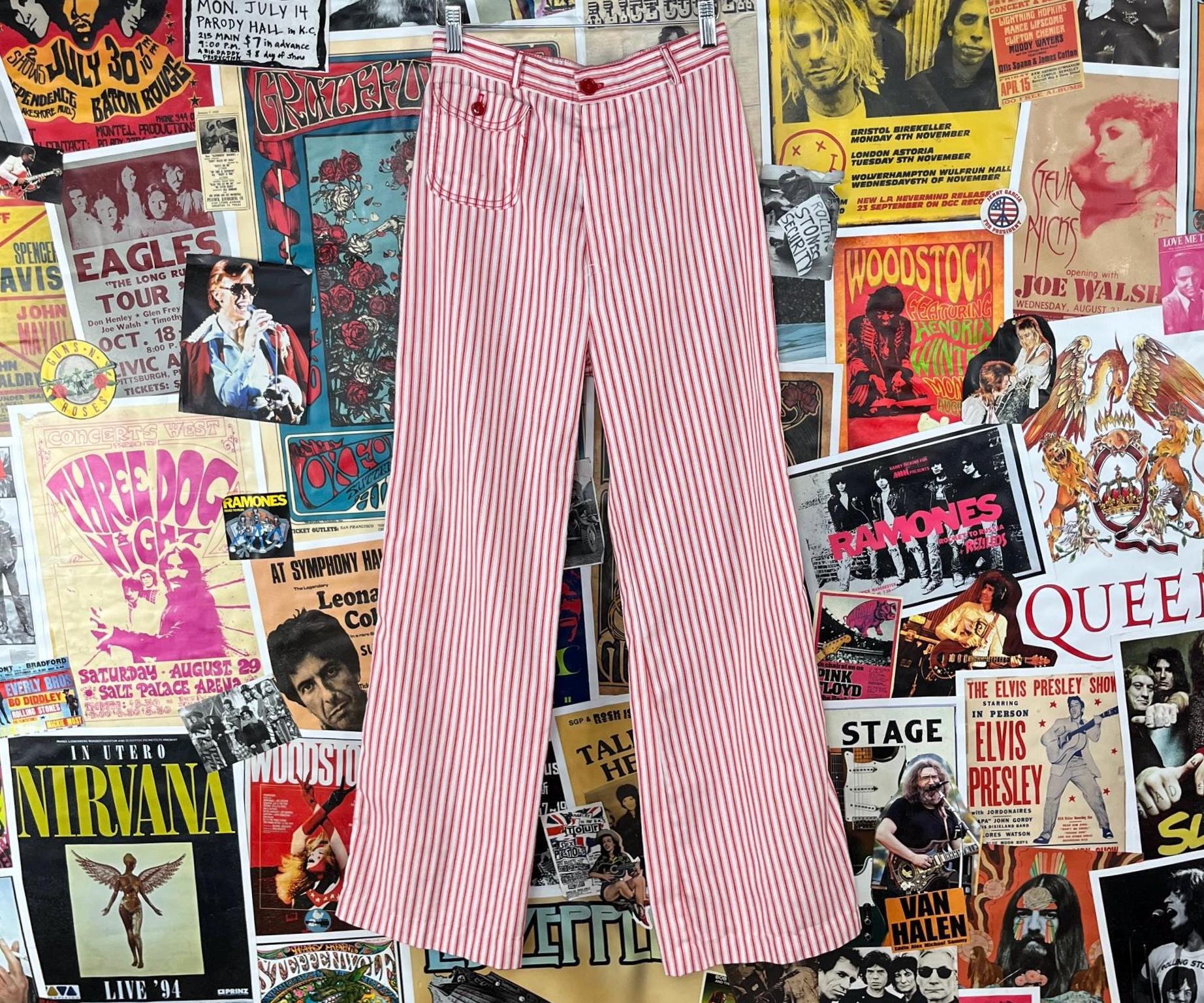 70s Striped Flares - Etsy 70s Striped Flares - Etsy
