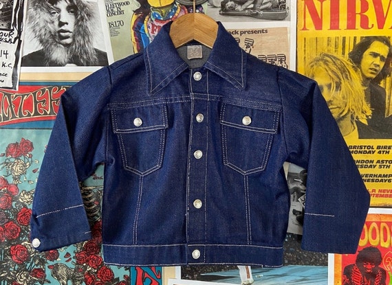 October’s Very Own New Monogram Denim Trucker Jacket Washed Indigo Small