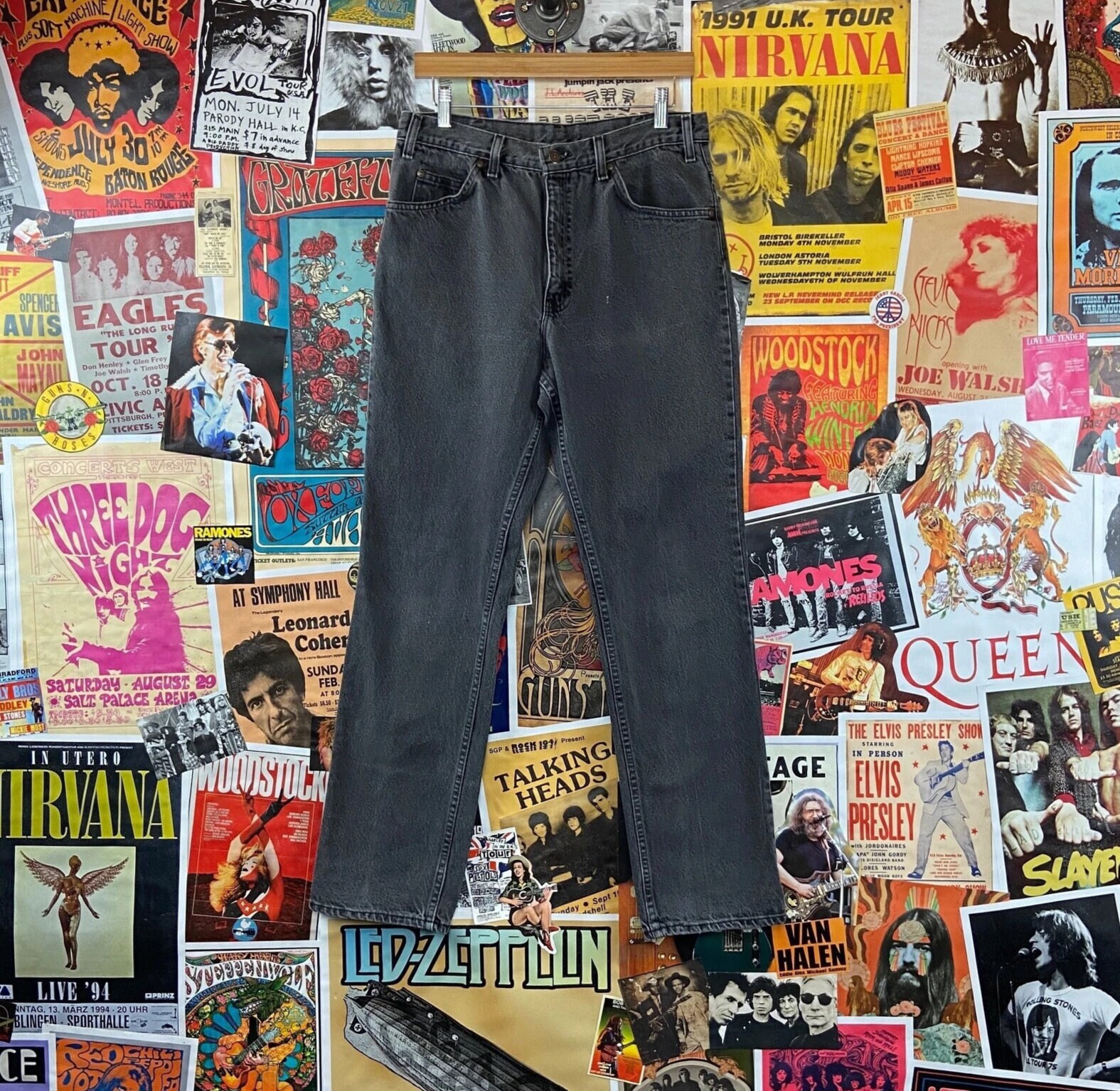 Vintage 1980s-90s Black Faded High 