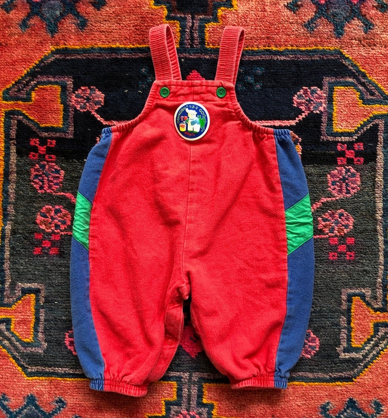Vintage 1980s OshKosh \u201c1-2-3 Go!\u201d Painter Overalls