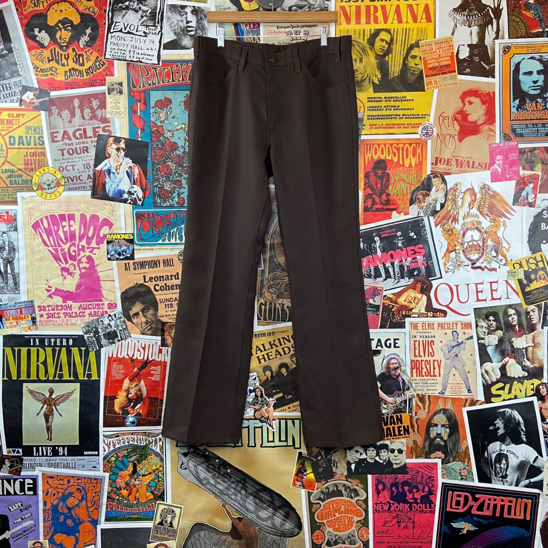 Vintage Men's 1970s Brown Polyester Black Tab Levis 517 - Etsy