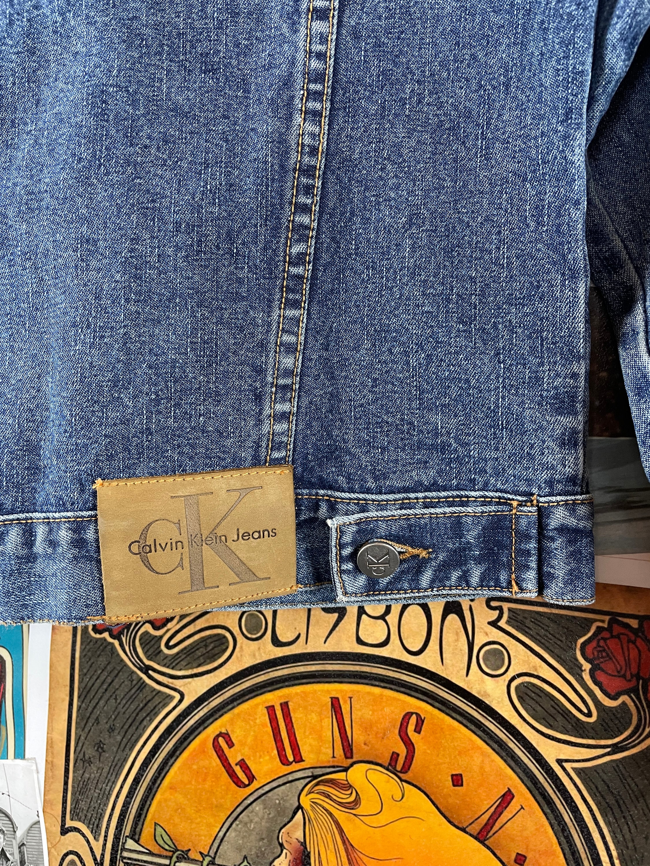 Vintage Kids Girls 90s 2000s Y2ks Blue Four Pocket Calvin