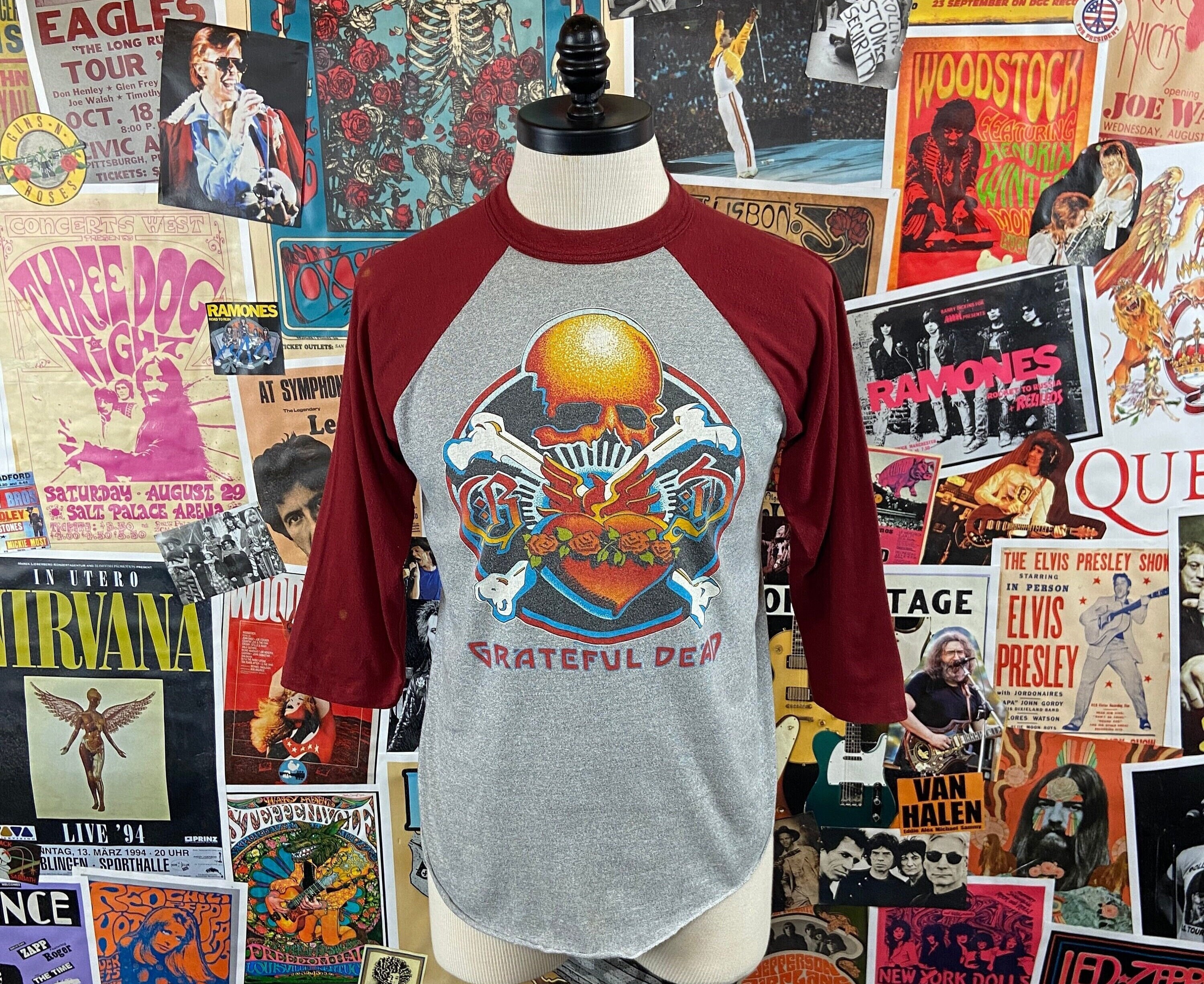 80’s 90's Grateful Dead Raglansleeve Grateful Dead Raglan - Etsy Canada