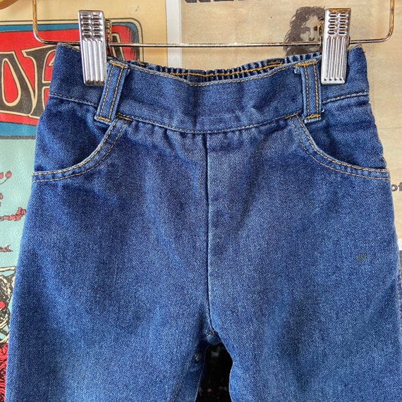 Vintage Toddler Kids 80s Blue Jcpenney Big Mac Elastic Waist