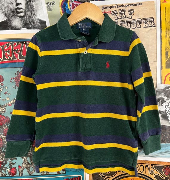 Vintage Y2K Polo Ralph Lauren Rugby Shirt Small Polo RL #67
