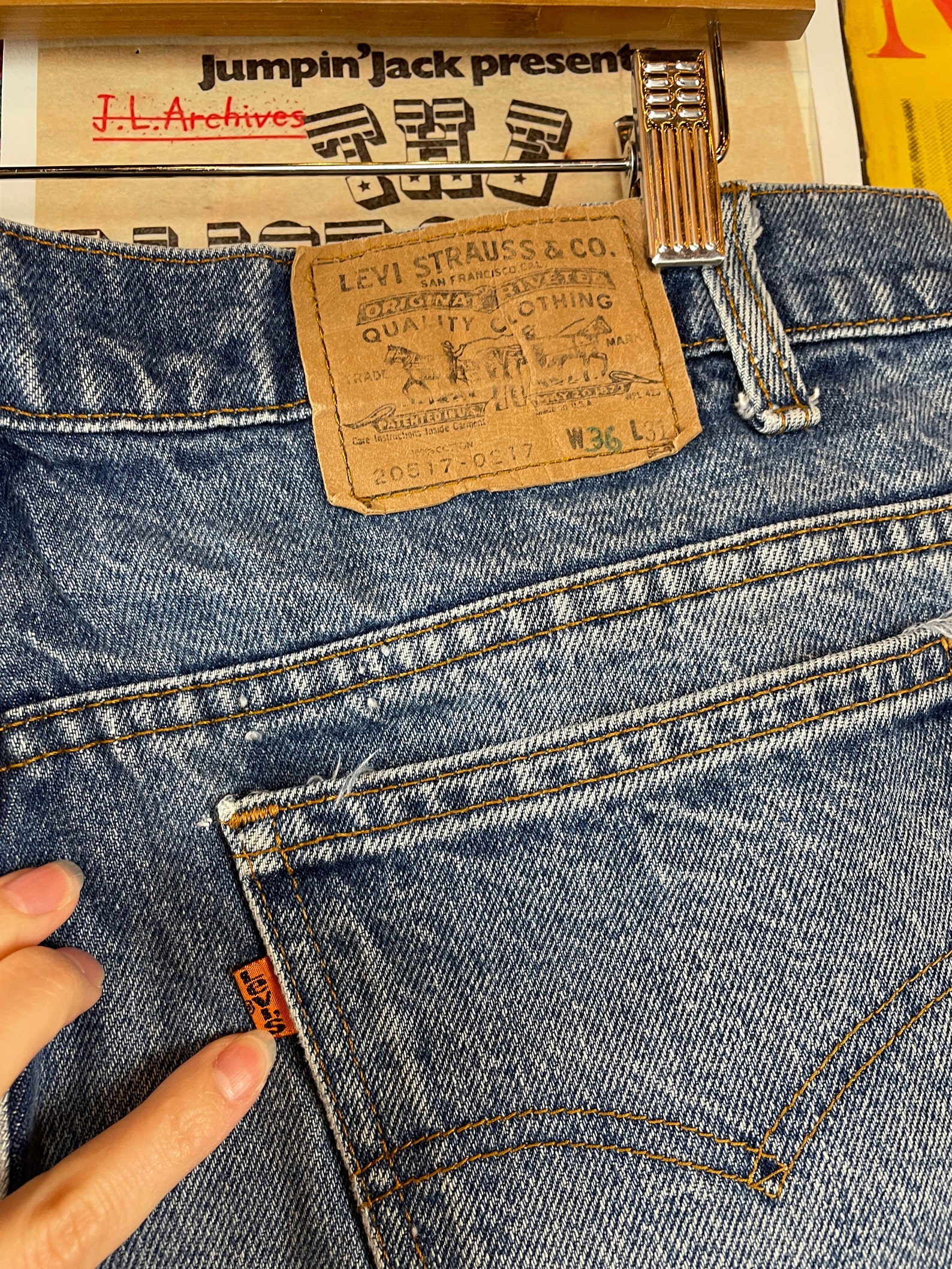 levis 517 orange tab