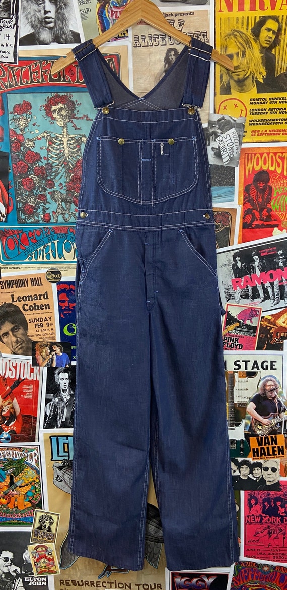 Dark jean overalls deals