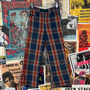 70s Kids Plaid Pants - Etsy