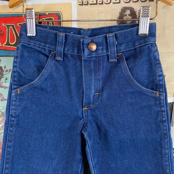 Vintage Toddler Kids 90s Blue Rustler Straight Le… - image 2