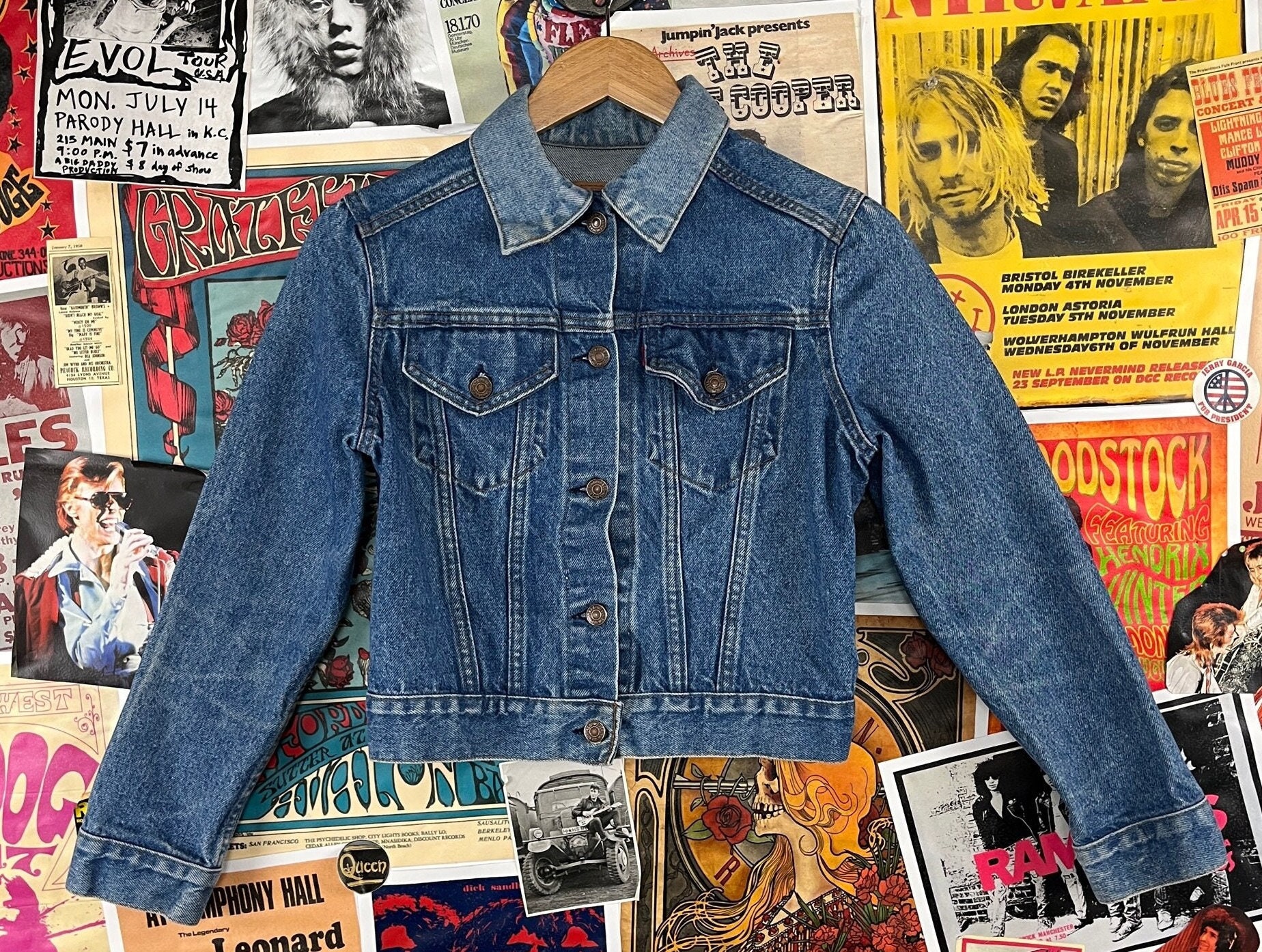 Vintage Kids 80s Blue Medium Wash Two Pocket USA Levi's