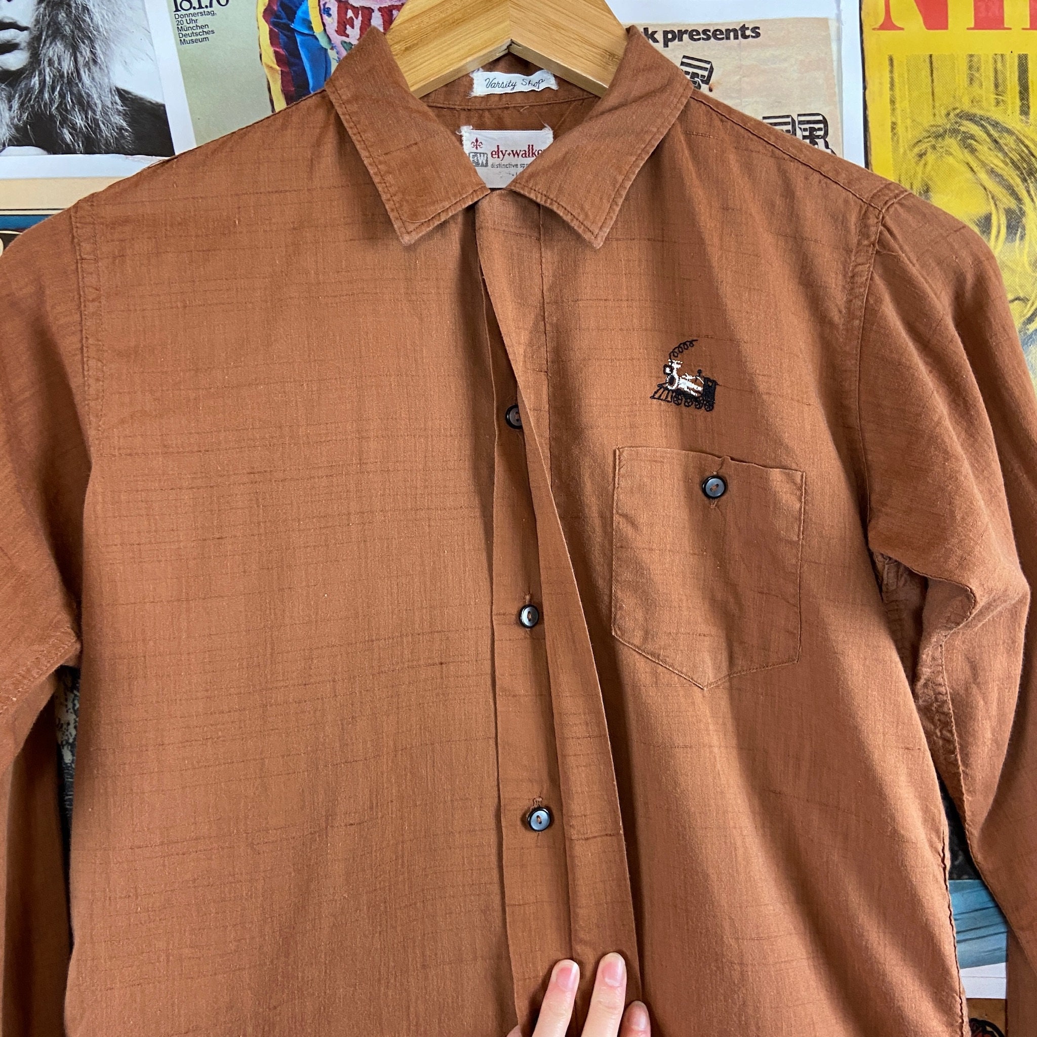 トップス 50~60s ely&walker check opencollar shirt 50~60s ely&walker check opencollar shirt