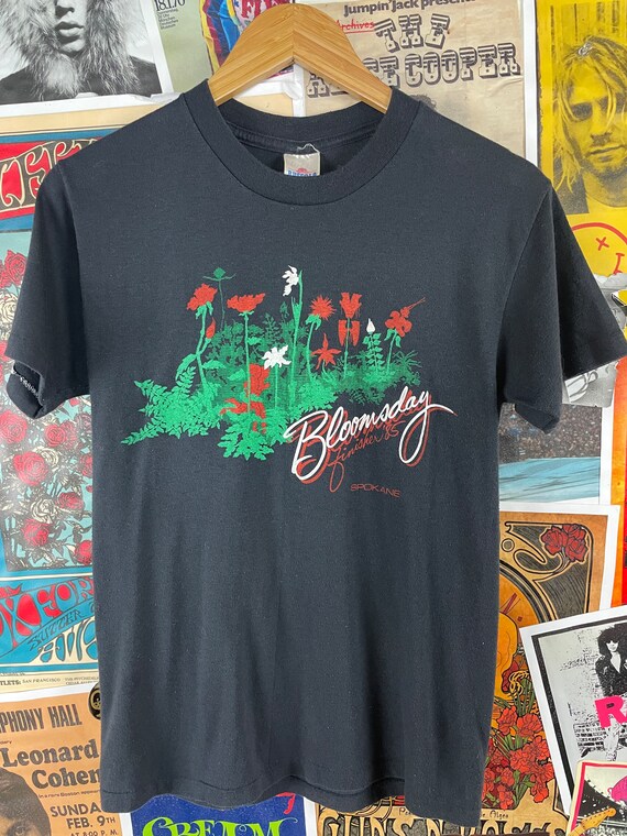 FLUSS needle punch football shirts 花柄 Vintage 80s 1985 Bloomsday Finisher Spokane Washington Nike