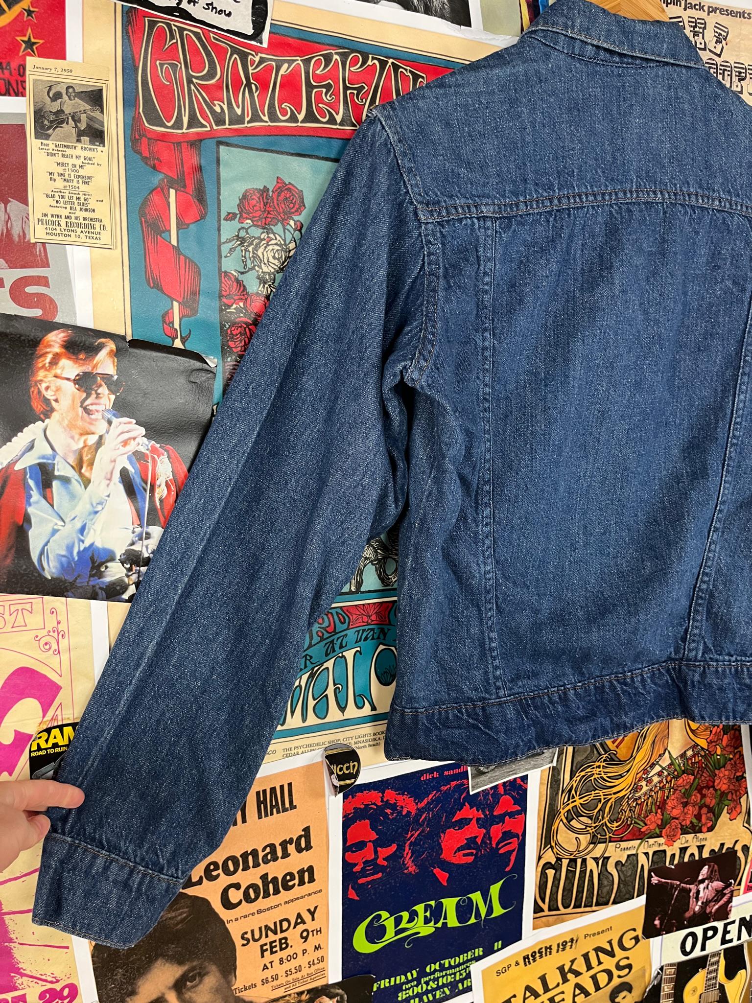 Vintage Kids 70s Blue Denim Four Pocket Jcpenney Towncraft Denim