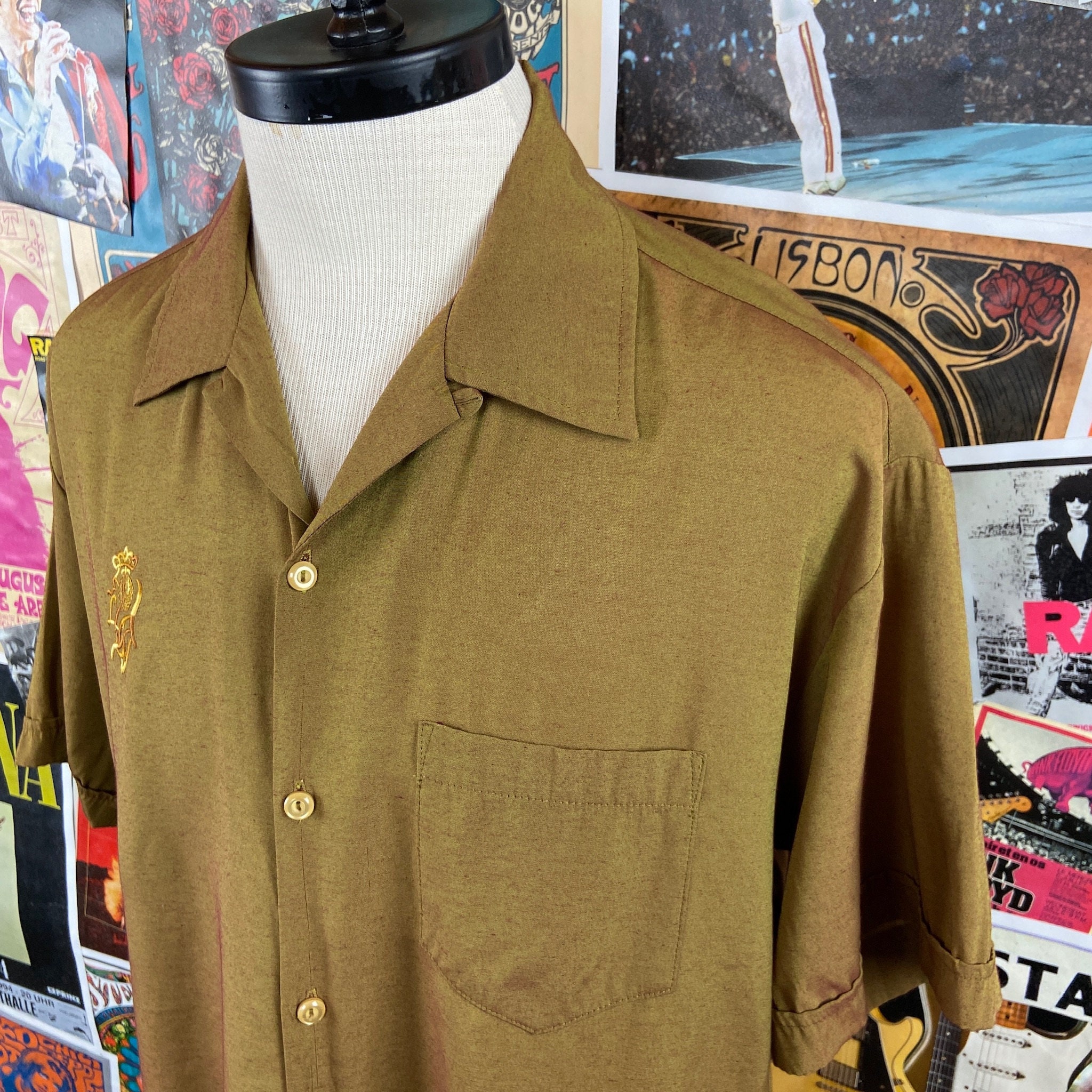 Vintage Mens 1990s Does 1950s-60s BC Ethic Lounge Rayon