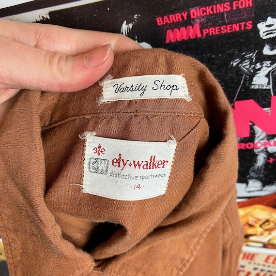 トップス 50~60s ely&walker check opencollar shirt トップス 50~60s ely&walker check opencollar shirt 40s-50s