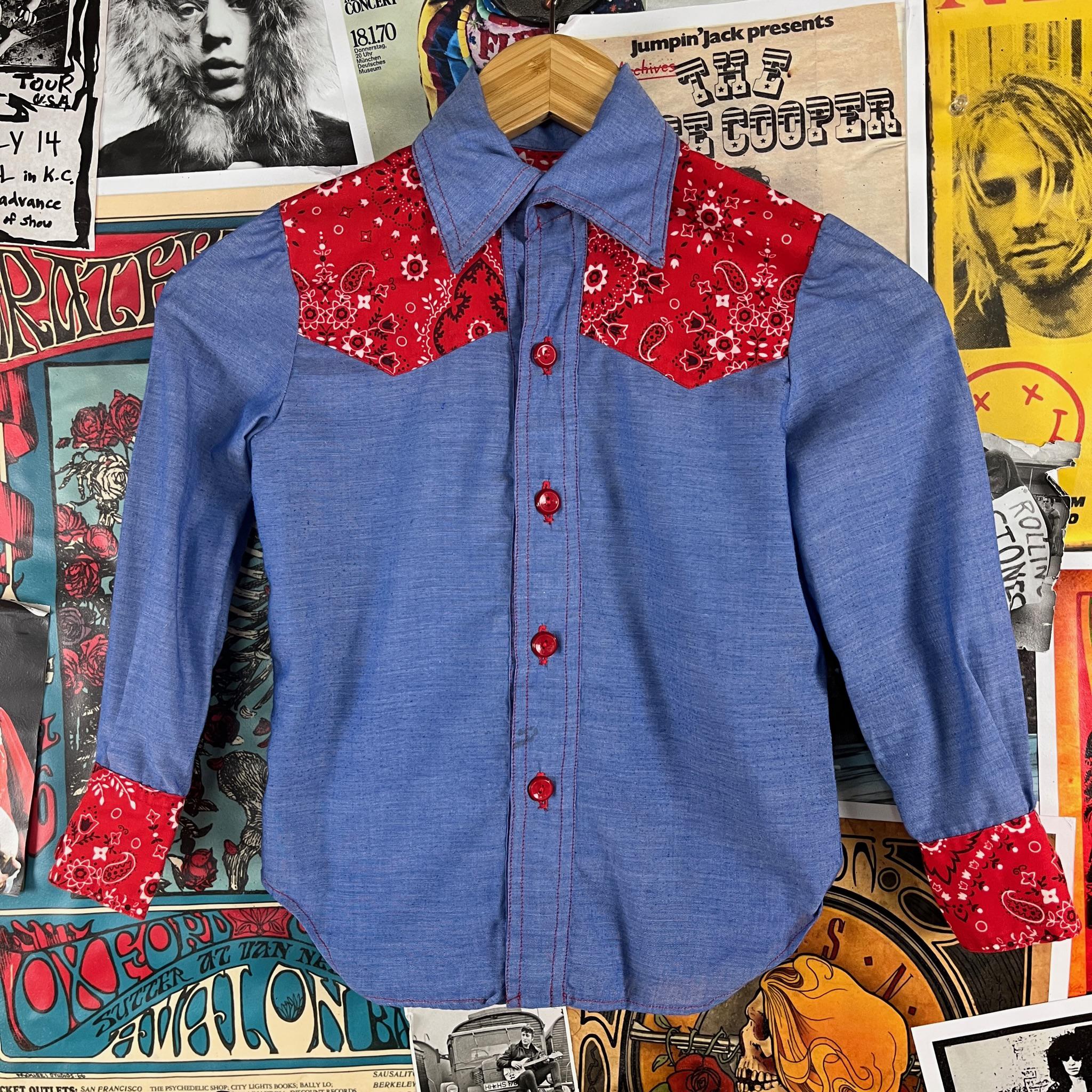blue cheese dressing without buttermilk Kimes Ranch Women's Winnie Bandana Print Long Sleeve Button-Down Weste