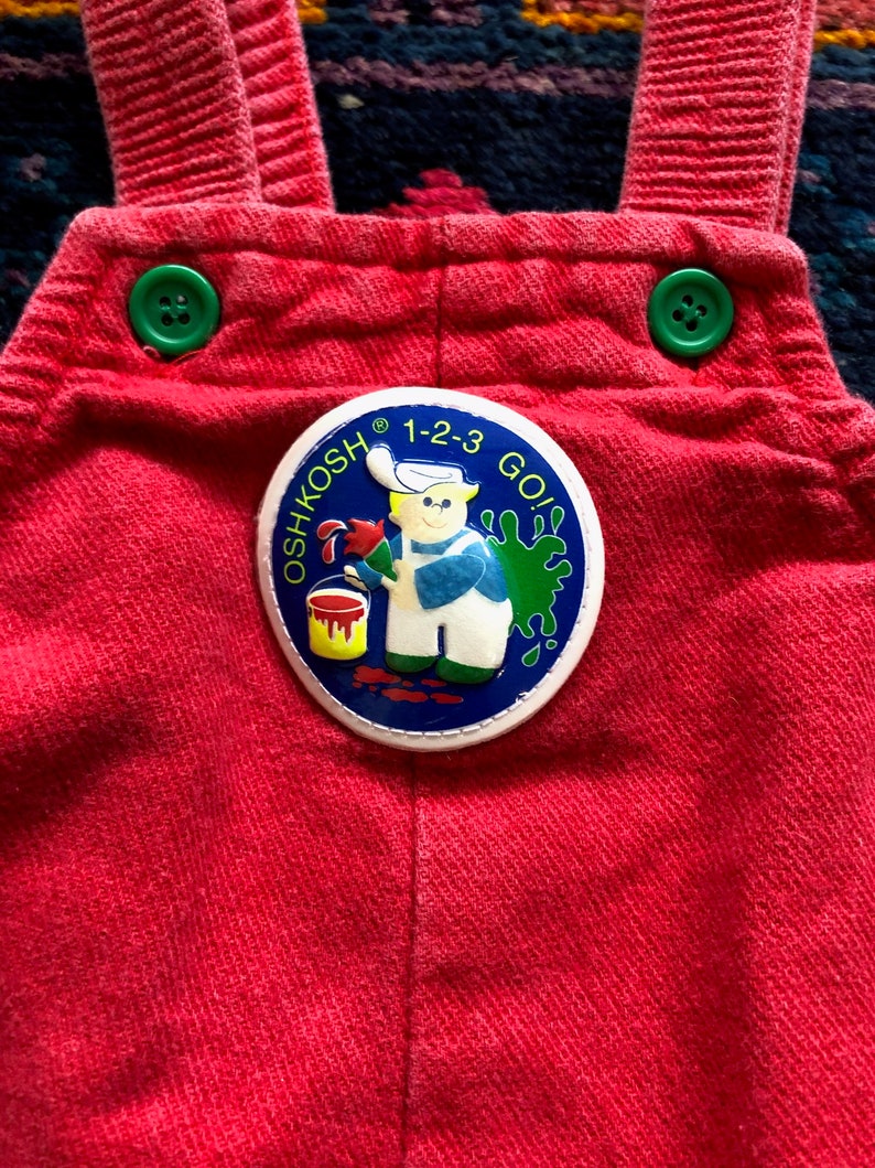 Vintage 1980s OshKosh \u201c1-2-3 Go!\u201d Painter Overalls