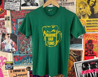 Vintage 70s-80s Green Marine Bar Tunis Party Hearty Boogie Woogie