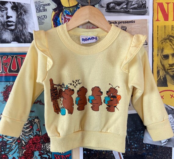 Vintage Toddler Girls Kids 80s-90s Yellow Honey B… - image 8