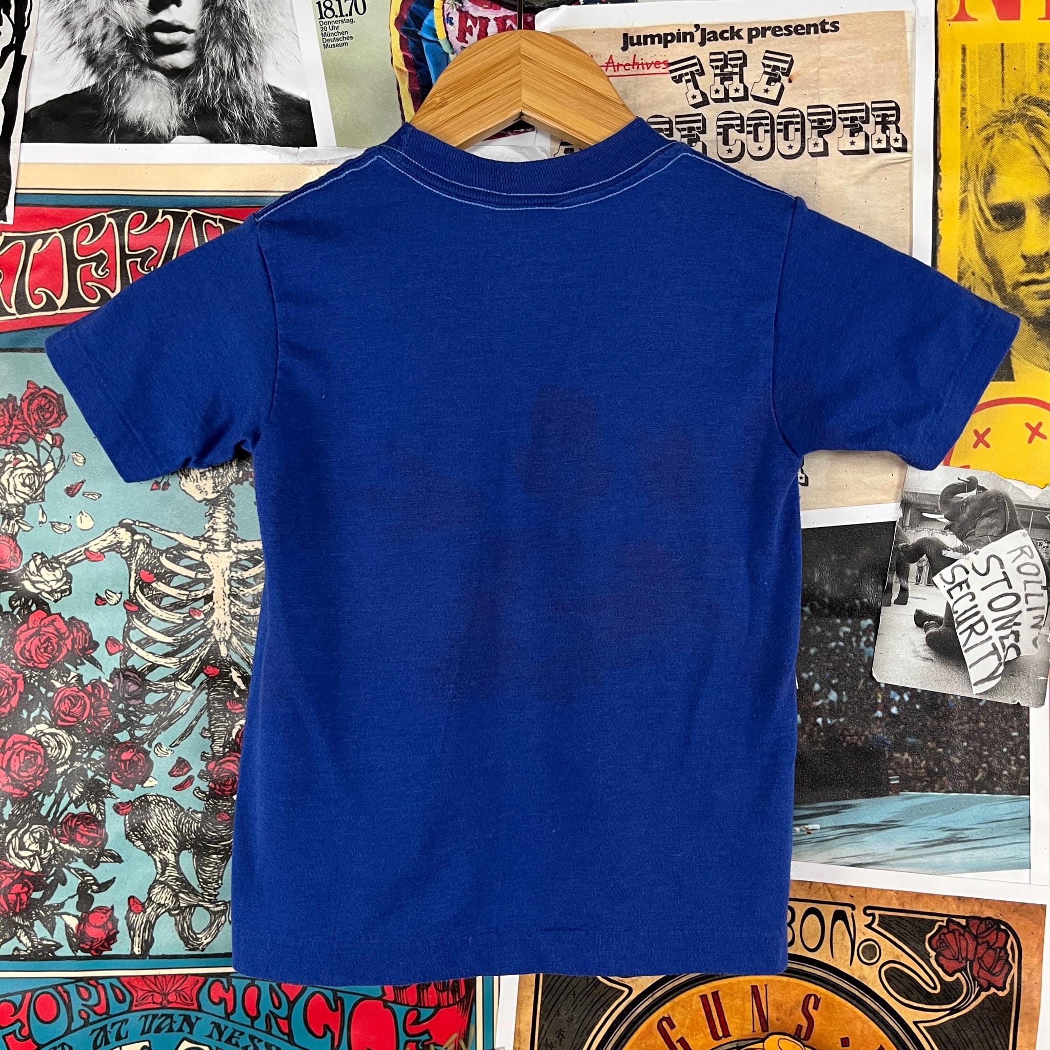 Vintage Kids 90s Blue Walt Disney Mickey Mouse Surfing Cartoon 