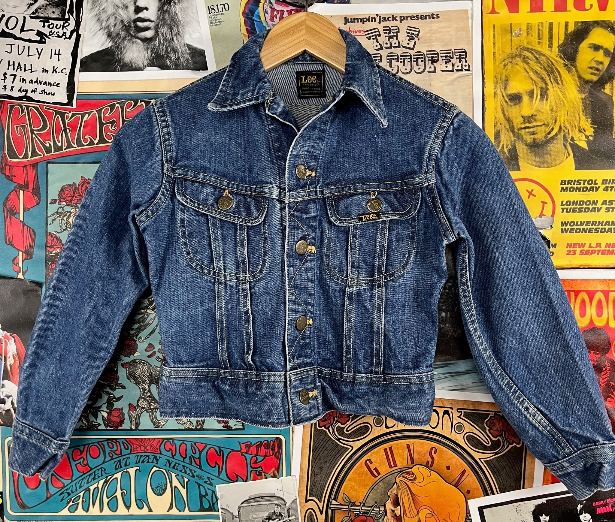 Vintage Kids 70s Lee Rider Sanforized Two Pocket Denim Jean Vintage Kids 70s Lee Rider Sanforized Two Pocket Denim Jean