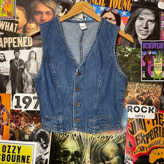 Vintage Women's 1970/80s Wrangler Western Denim Ve