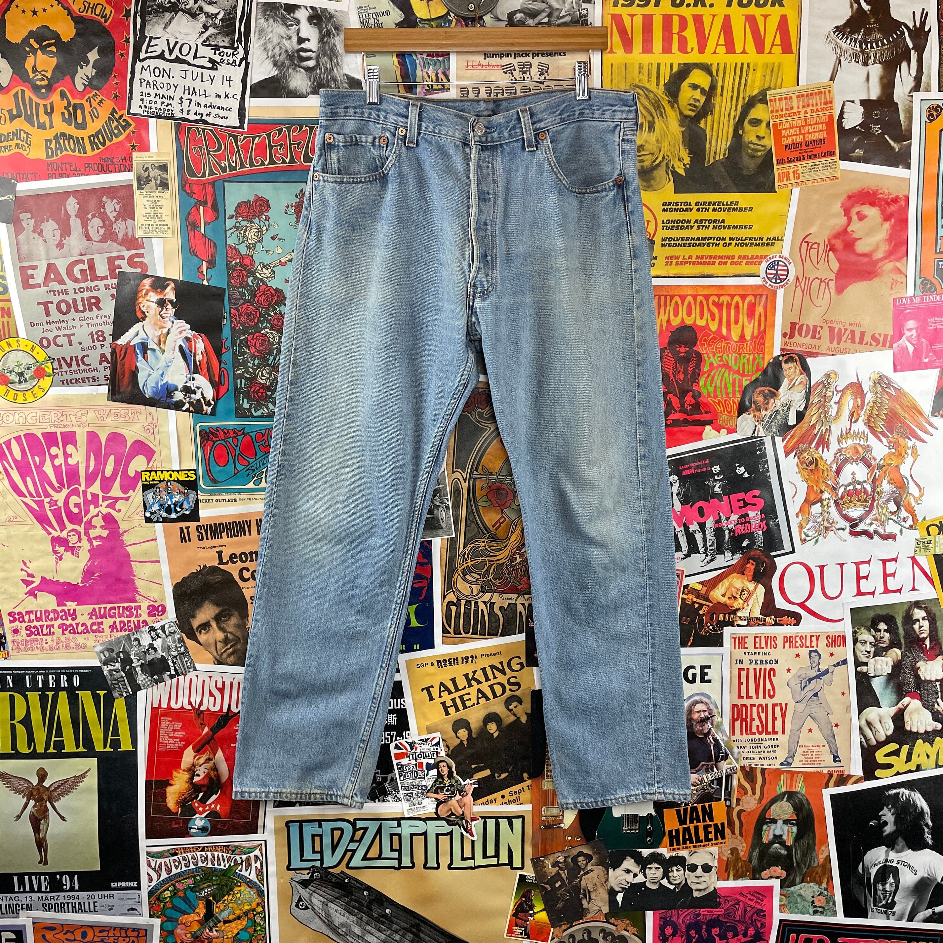 1990s Medium Wash Levis 501s 