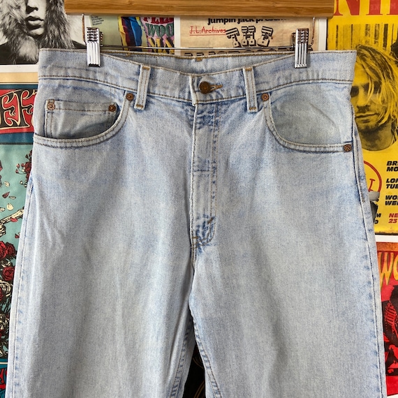 Vintage 90s Stained & Faded Light Wash Levi's 550s Relaxed Fit USA Denim  Jeans 34x32, Mens Levis 34 Waist, 90s Pants 