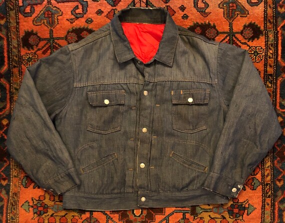 Vintage 1960s Selvedge Indigo Denim JCP Ranchcraft