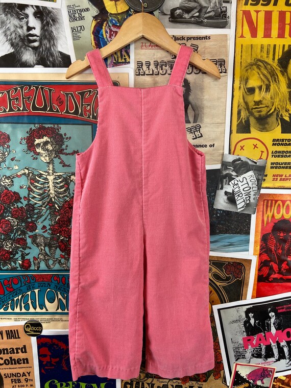 Vintage Toddler Girls Kids 80s-90s Pink Corduroy … - image 5