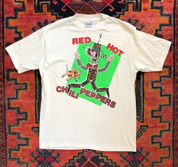red hot chili peppers t shirt vintage