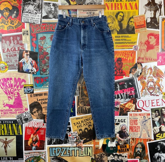 Vintage Women's 1980s Dark Wash High 