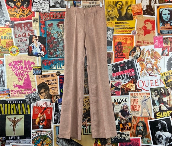 Vintage femme des annees 60 70 rouille mauve rose H Bar C Rancher pantalon pantalon 27 x 34 rockabilly western des annees 70 pantalon plisse 27 taille Etsy France