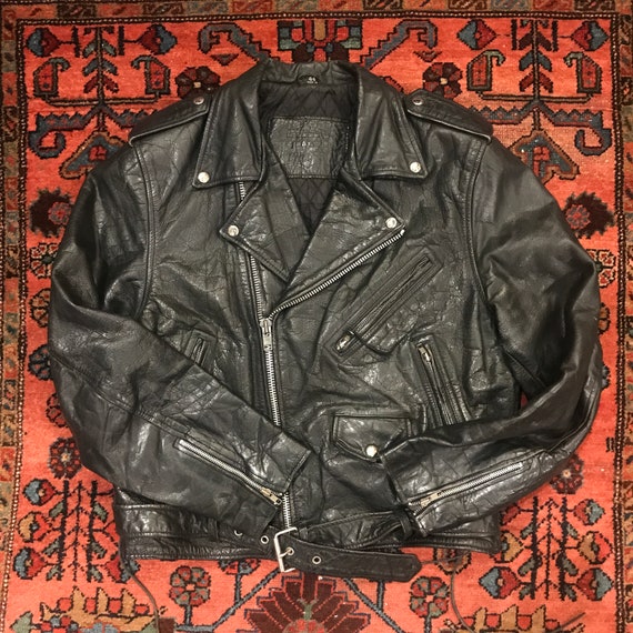 Vintage Men's 1980/90s Black Leather Side Lace Bel