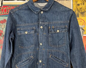 Vintage Kids 70s Blue Denim Four Pocket Jcpenney Towncraft Denim