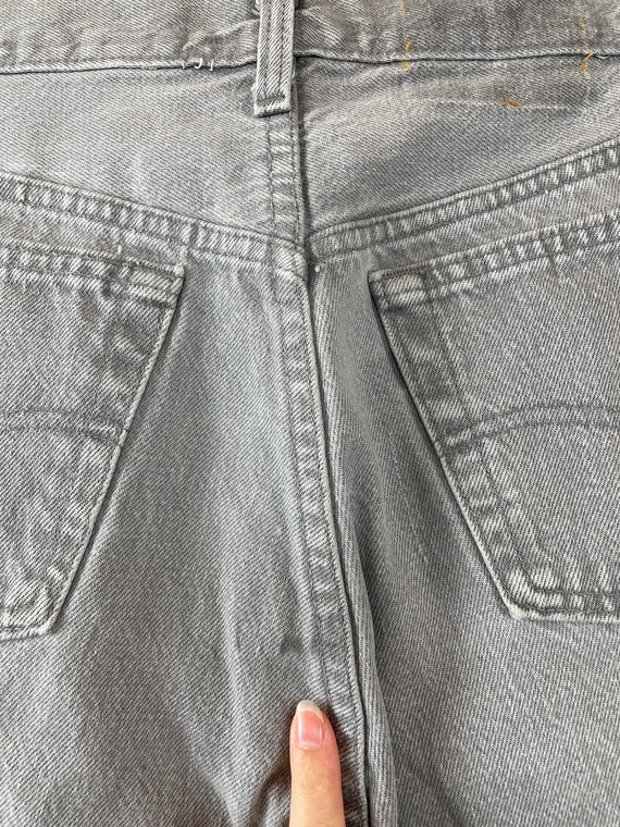 Vintage 80s-90s Faded Gray Levi's 501s USA Denim … - image 7